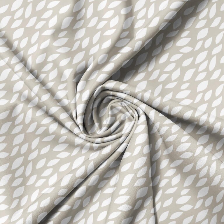 White Leaf Seamless Pattern