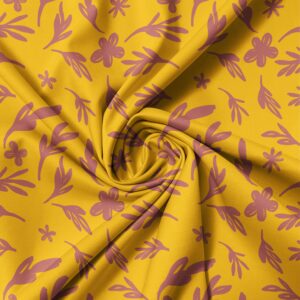 Floral Leaf Organic Shape Seamless Pattern