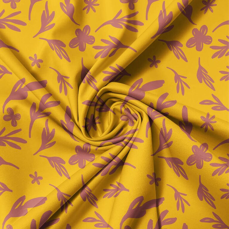 Floral Leaf Organic Shape Seamless Pattern