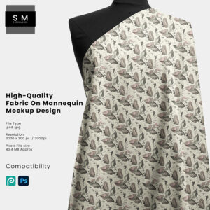 High-Quality Fabric On Mannequin Mockup Design