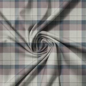 Neutral Grey Sage Green Tartan Seamless Pattern