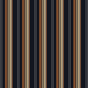 Navy Blue Orange Roman-Stripe Seamless Pattern